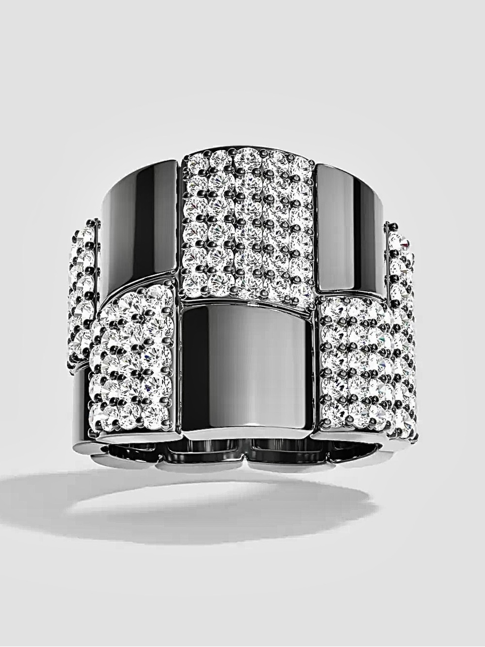 APM Monaco Checkered Ring